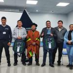 Los Alcaldes del distrito de Huancarama, Roberto Pérez Arias y del distrito de Pacobamba, Efrén Huarancca Urquizo, brindaron reconocimiento a la Cooperativa de Ahorro y Crédito Los Andes.