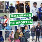 ESTIMADO SOCIOS. PARTICIPEMOS DE ESTA GRAN CAMPAÑA DE INCREMENTO DE APORTES 2023.