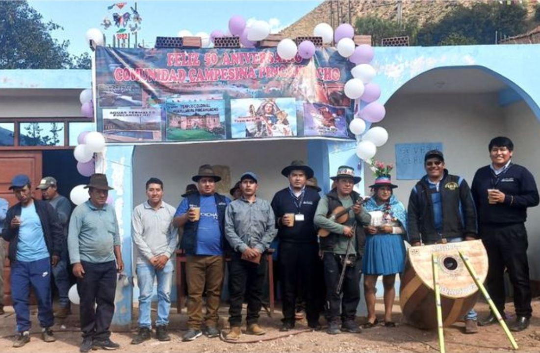 La Cooperativa de Ahorro y Crédito Los Andes participó de las actividades de cívicas del Centro Poblado de Pincahuacho.