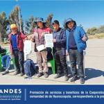 OF Secclla. Se realizó la promoción de servicios y beneficios de la Cooperativa Los Andes.