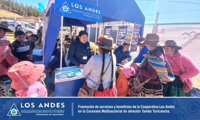 OF. Chalhuahuacho. Se realizó la promoción de servicios y beneficios de la Cooperativa Los Andes en la Caravana de Atencion Multisectorial del Programa Nacional PAÍS – MIDIS en el ̶