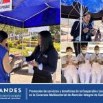 OF. Abancay. Se realizó la promoción de servicios y beneficios de la Cooperativa Los Andes en la Caravana Multisectorial de Atención Integral de Salud en lucha contra la anemia.