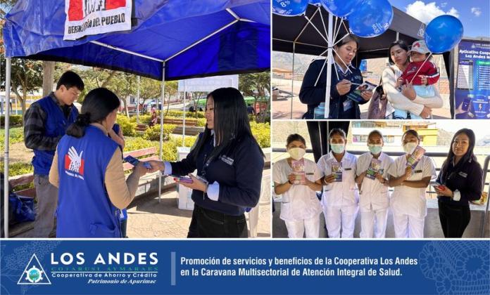 OF. Abancay. Se realizó la promoción de servicios y beneficios de la Cooperativa Los Andes en la Caravana Multisectorial de Atención Integral de Salud en lucha contra la anemia.