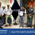 Firma de convenio de cooperación interinstitucional entre la empresa “Tu Taxi” Apurímac y la Cooperativa Los Andes.