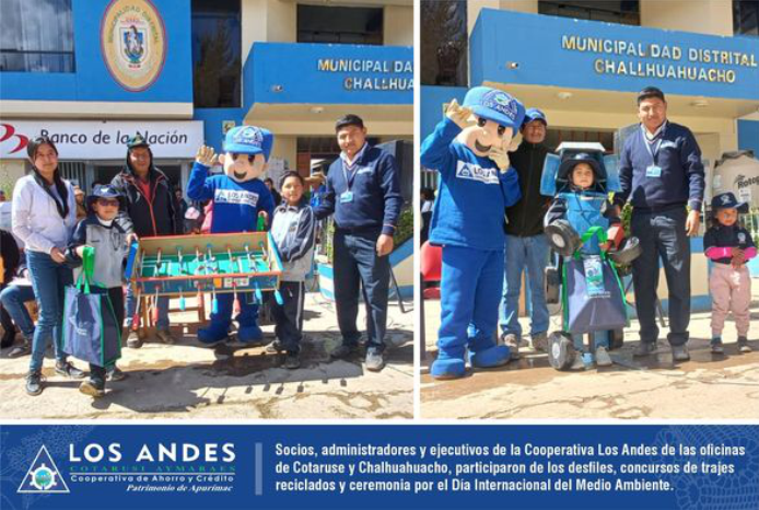 Participación en el desfile, concursos de trajes reciclados que promueve el cuidado y preservación de nuestro medio ambiente.