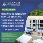 CONVOCATORIA: SERVICIO DE INSTALACIÓN ELÉCTRICA, SANITARIA Y MANO DE OBRA PARA LA OF. SOCCO