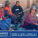 OF. COMBAPATA. La Cooperativa Los Andes, realizó la promoción de servicios y beneficios en el distrito de Pomacanchi.