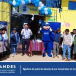 Oficina Andahuaylas. Se realizó la inauguración de Punto de Atención Kaypi Cooperativa en la comunidad de Sacclaya.