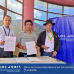 La Oficina de Nueva Esperanza de la Cooperativa de Ahorro y Crédito Los Andes y la Comunidad de Cascabamba distrito de Santa María de Chicmo.
