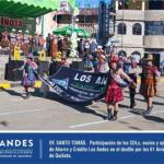 CDLs, socios y ejecutivos de la Cooperativa de Ahorro y Crédito Los Andes, participaron de las actividades cívicas por los 61° Aniversario del distrito de Quiñota.