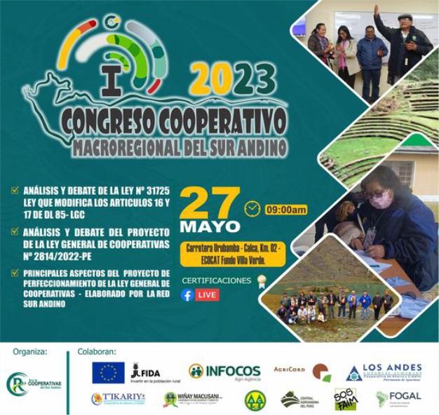 SE INVITA A TODOS NUESTROS SOCIOS A SER PARTE DEL 𝗜 𝗖𝗢𝗡𝗚𝗥𝗘𝗦𝗢 𝗖𝗢𝗢𝗣𝗘𝗥𝗔𝗧𝗜𝗩𝗢 𝗠𝗔𝗖𝗥𝗢𝗥𝗘𝗚𝗜𝗢𝗡𝗔𝗟 𝗗𝗘𝗟 𝗦𝗨𝗥 𝗔𝗡𝗗𝗜𝗡𝗢.