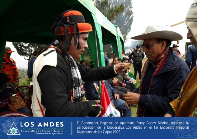 PARTICIPACIÓN: La plana gerencial, empresas de la Corporación Los Andes y ejecutivos de la Cooperativa Los Andes, participan del Ier Encuentro Regional Majestuoso de los 7 Apus 2023.