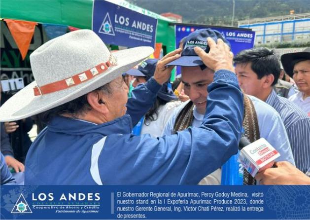 Gobierno Regional Reconoce la Contribución de la Cooperativa Los Andes al Desarrollo Integral de Apurímac.