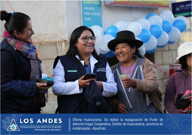 Oficina Huancarama. Se realizó la inauguración de Punto de Atención Kaypi