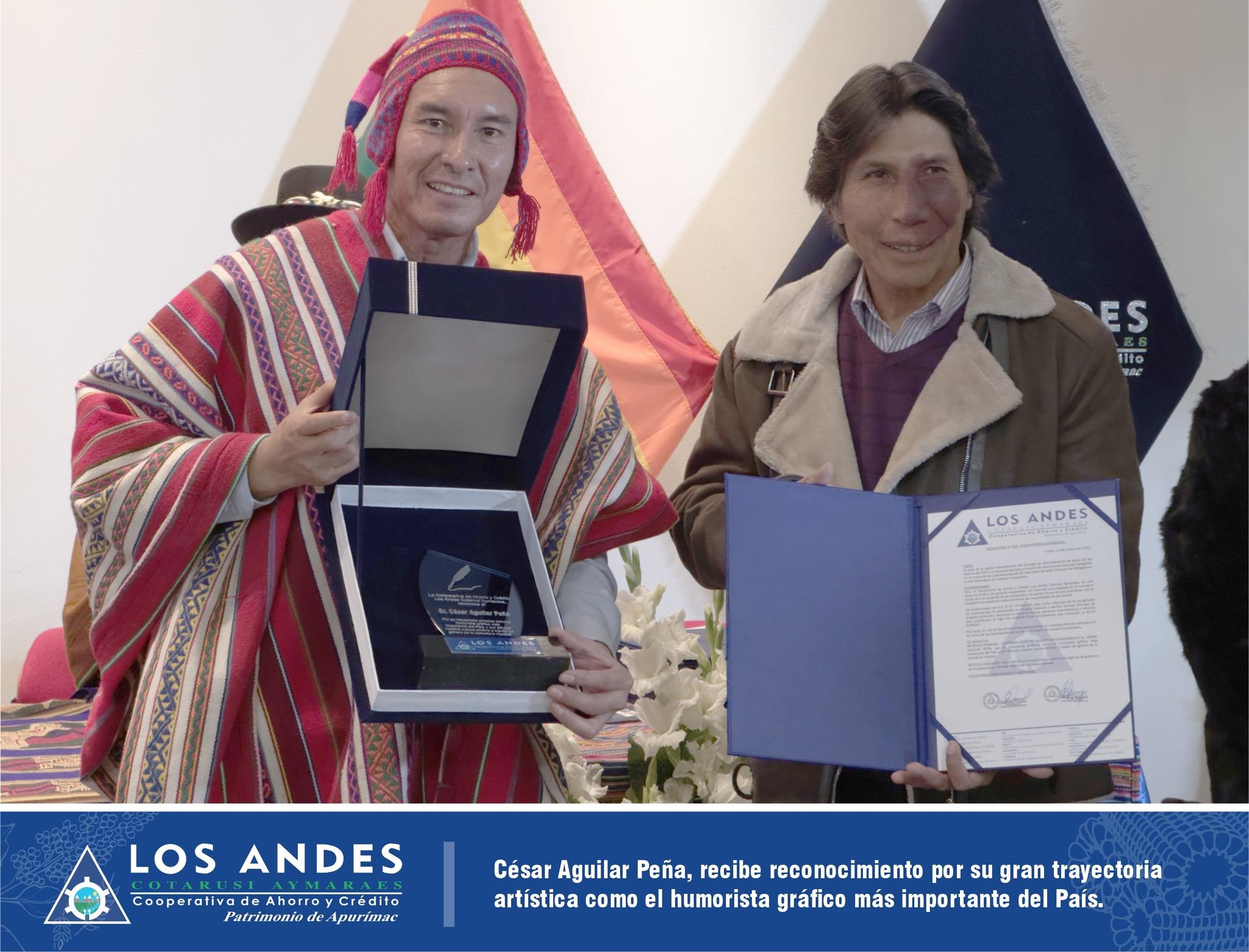COOPERATIVA LOS ANDES RECONOCE A IMPORTANTES PERSONALIDADES DEL PERÚ