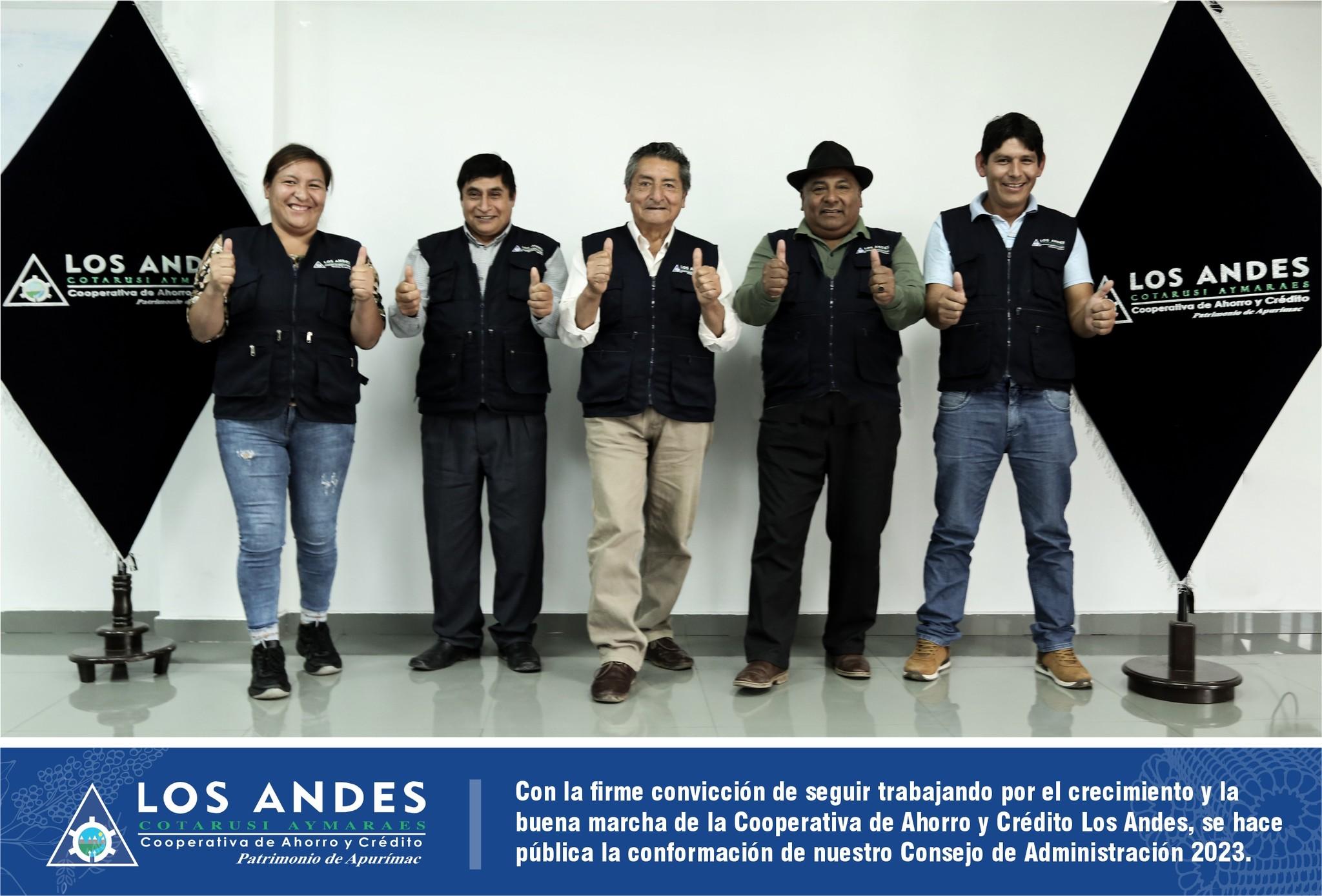 COOPERATIVA LOS ANDES PRESENTA LA CONFORMACIÓN DEL CONSEJO DE ADMINISTRACIÓN 2023