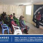 Agencia Huancarama. Realizó la capacitación en Plagas y Enfermedades de Cultivo de Papa a nuestros socios de La Comunidad De Pumararcco