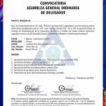 𝗖𝗢𝗡𝗩𝗢𝗖𝗔𝗧𝗢𝗥𝗜𝗔 𝗔𝗦𝗔𝗠𝗕𝗟𝗘𝗔 GENERAL ORDINARIA DE DELEGADOS 2023.