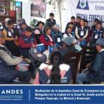 Cooperativa de Ahorro y Crédito Los Andes, realizó la Asamblea Zonal de Consejeros Locales y Elección de Delegados, donde participaron CDLs de La Merced, Pampas Tayacaja y Huancayo.