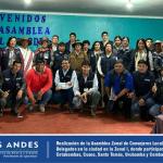 La Cooperativa de Ahorro y Crédito Los Andes, realizó la Asamblea Zonal de Consejeros Locales y Elección de Delegados en la Zonal I