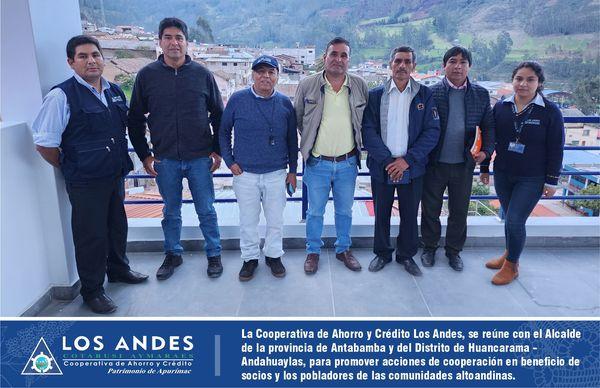 COOPERATIVA LOS ANDES SE REÚNE CON AUTORIDADES MUNICIPALES PARA COORDINACIÓN DE TRABAJOS EN BENEFICIO DE SOCIOS Y POBLACIÓN EN GENERAL.