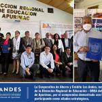 La Cooperativa de Ahorro y Crédito Los Andes, recibe reconocimiento de la Dirección Regional de Educación – DREA