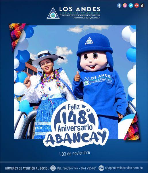 ¡FELIZ 148° ANIVERSARIO ABANCAY!