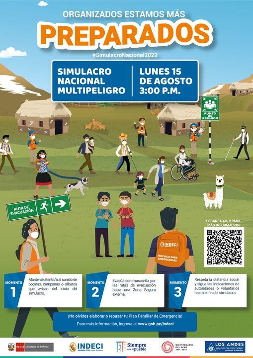 La Cooperativa de Ahorro y Crédito Los Andes en coordinación con la INDECI, con el compromiso de seguir difundiendo actividades que promuevan la seguridad y cuidado de nuestro socios