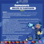 Convocatoria Analista de Planificación