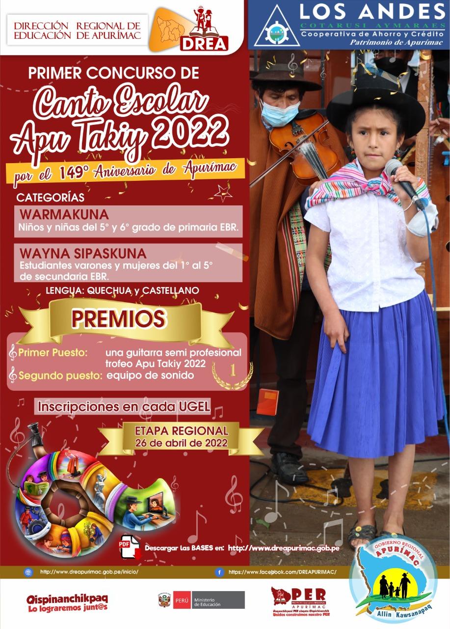 Gran Consurso Regional Apurímac “APU TAKIY”