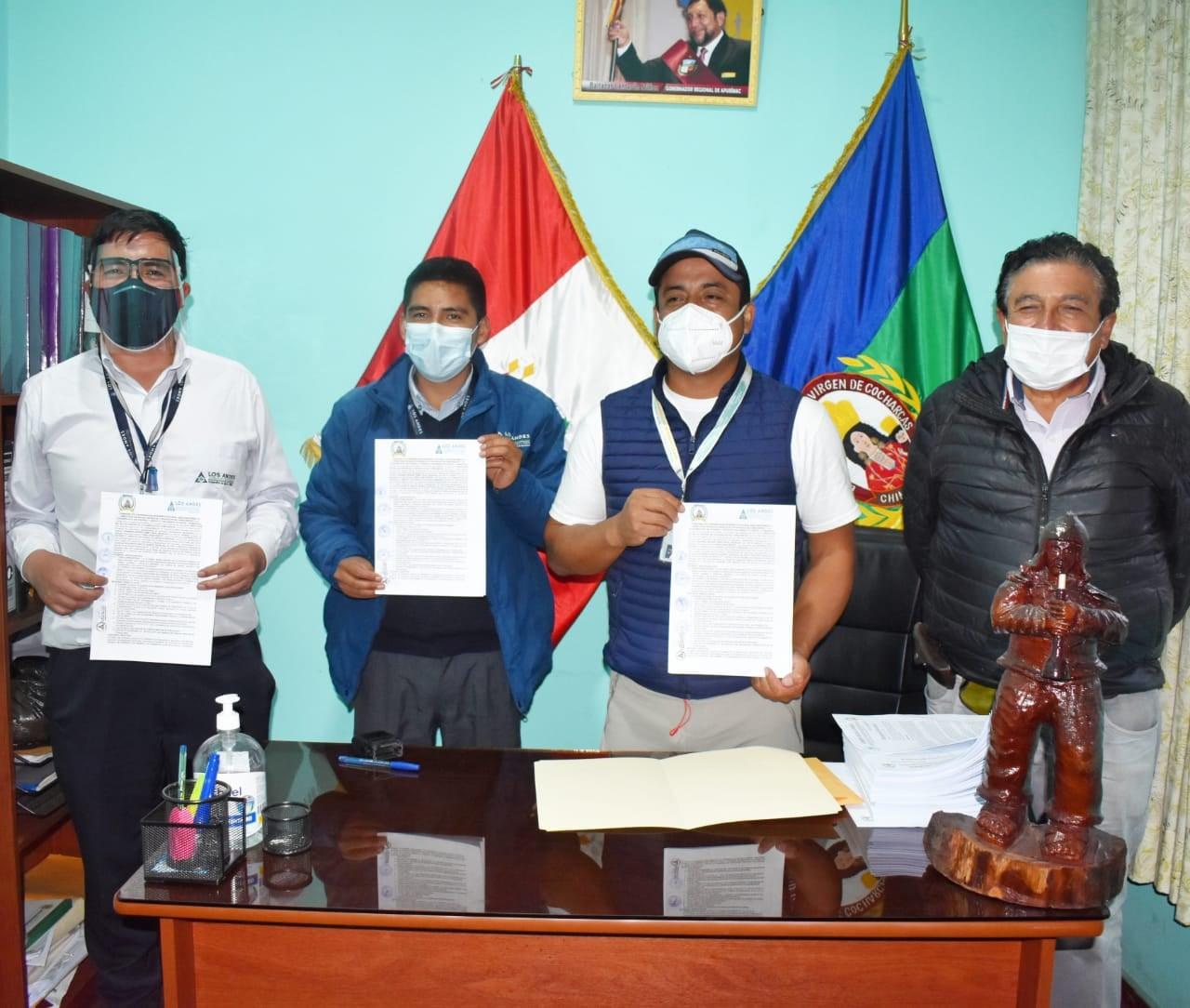 Convenio de Cooperación Interinstitucional entre la Coopac Los Andes y La Dirección de Salud Virgen De Cocharcas De Chincheros