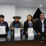 La Cooperativa de Ahorro y Crédito Los Andes, realizó la firma de convenio de cooperación interinstitucional con el Centro de Educación Técnica Productiva CAPCI