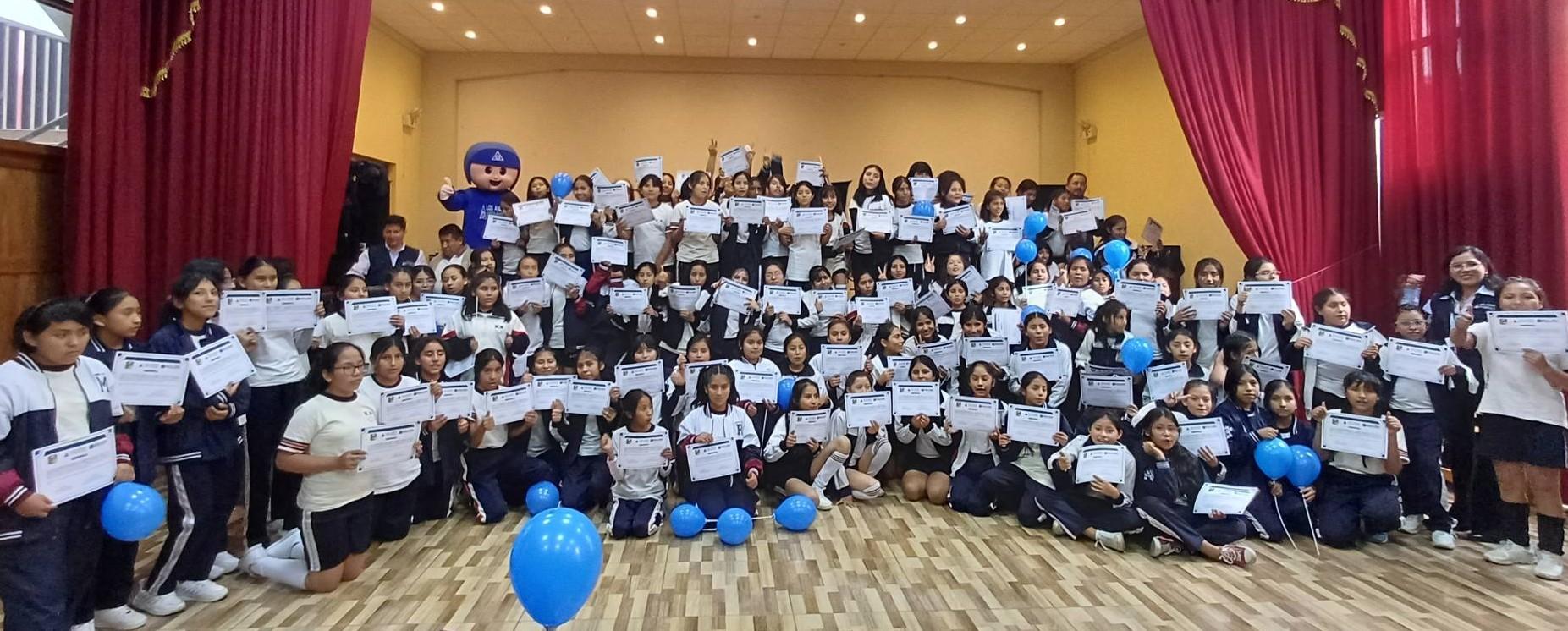 Cooperativa Los Andes clausura PROGRAMA DE EDUCACIÓN ECONÓMICA Y FINANCIERA en la I.E. Primaria “Aurora Inés Tejada” de Abancay.