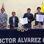 Firma de convenio de cooperación interinstitucional con el Instituto de Educación Superior Técnico Público VÍCTOR ÁLVAREZ HUAPAYA