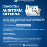 𝐂𝐨𝐧𝐯𝐨𝐜𝐚𝐭𝐨𝐫𝐢𝐚 𝐀𝐮𝐝𝐢𝐭𝐨𝐫𝐢́𝐚 𝐄𝐱𝐭𝐞𝐫𝐧𝐚 𝟐𝟎𝟐𝟓